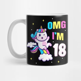 18. Geburtstag Geschenk Mädchen Einhorn Mug